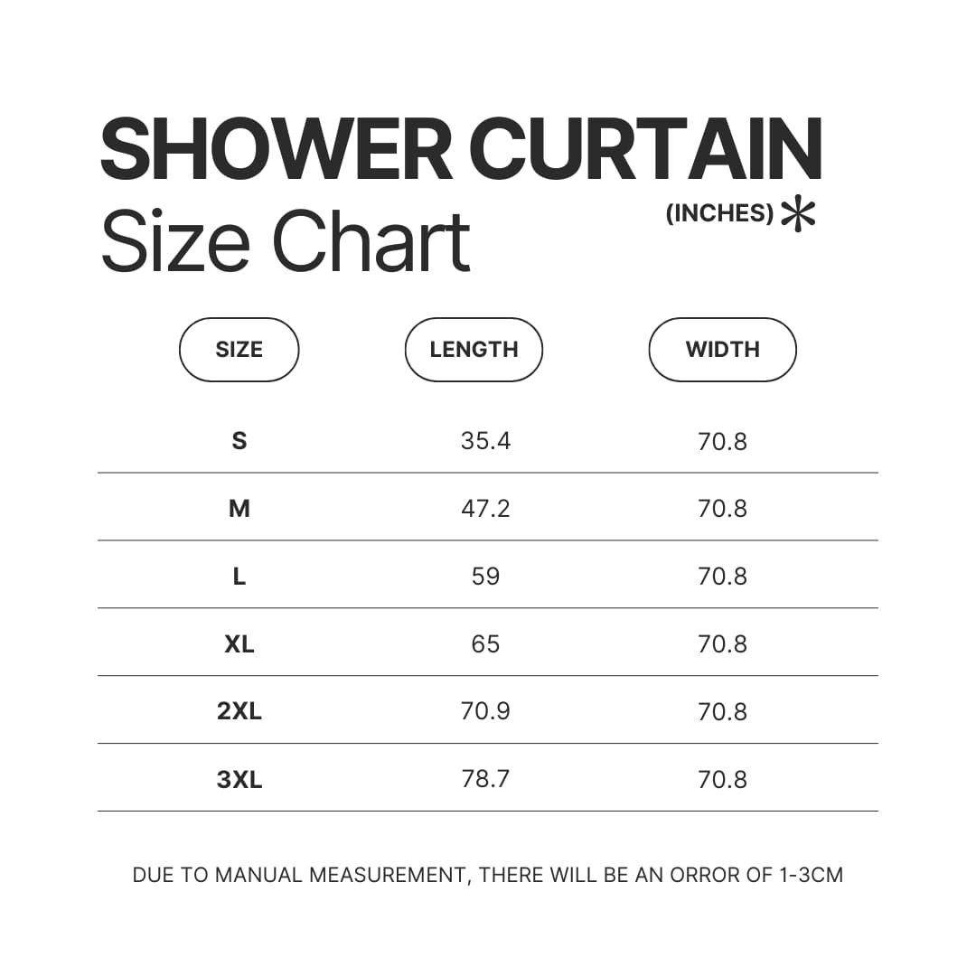 Shower Curtain Size Chart 3 - Amphibia Merch